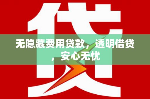 江阴无隐藏费用贷款，透明借贷，安心无忧