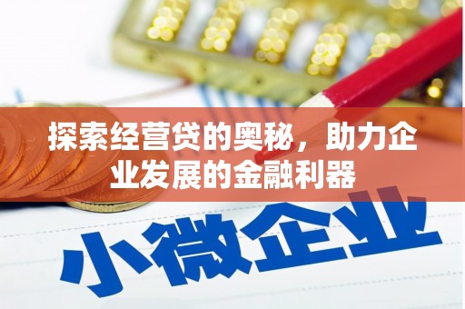 吴起探索经营贷的奥秘，助力企业发展的金融利器