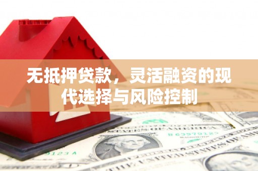 韶关无抵押贷款，灵活融资的现代选择与风险控制