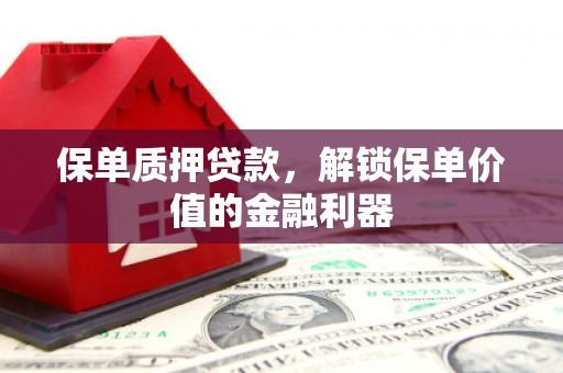 乐清保单质押贷款，解锁保单价值的金融利器