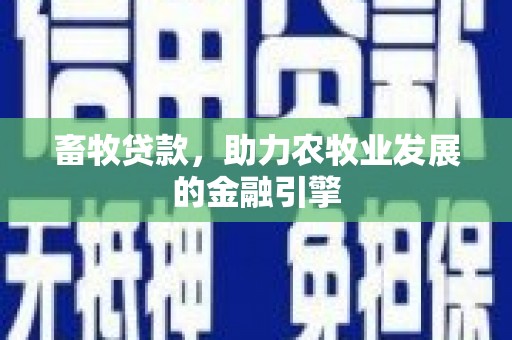 襄阳畜牧贷款，助力农牧业发展的金融引擎
