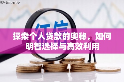 揭阳探索个人贷款的奥秘，如何明智选择与高效利用