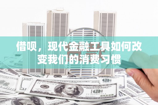 安阳借呗，现代金融工具如何改变我们的消费习惯