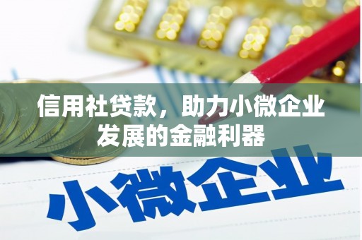 江城信用社贷款，助力小微企业发展的金融利器