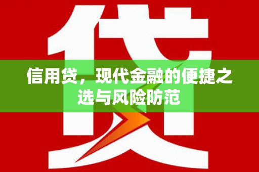 丽江信用贷，现代金融的便捷之选与风险防范