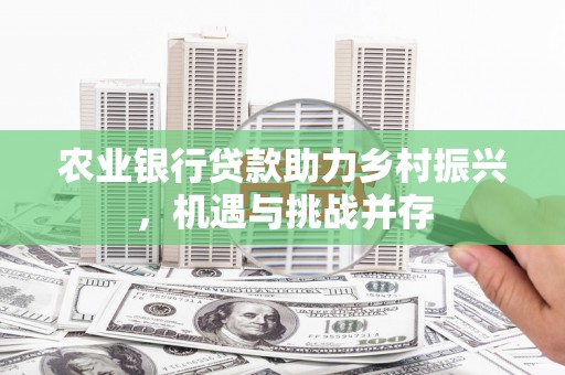 天山农业银行贷款助力乡村振兴，机遇与挑战并存