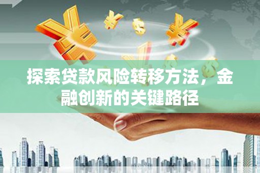 永修探索贷款风险转移方法，金融创新的关键路径