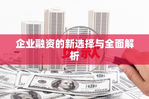 汐止企业融资的新选择与全面解析